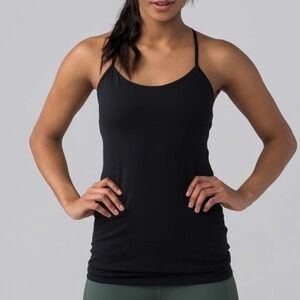 Lululemon Power Pose Tank Light Support For A/B Cup – Black – Size 6